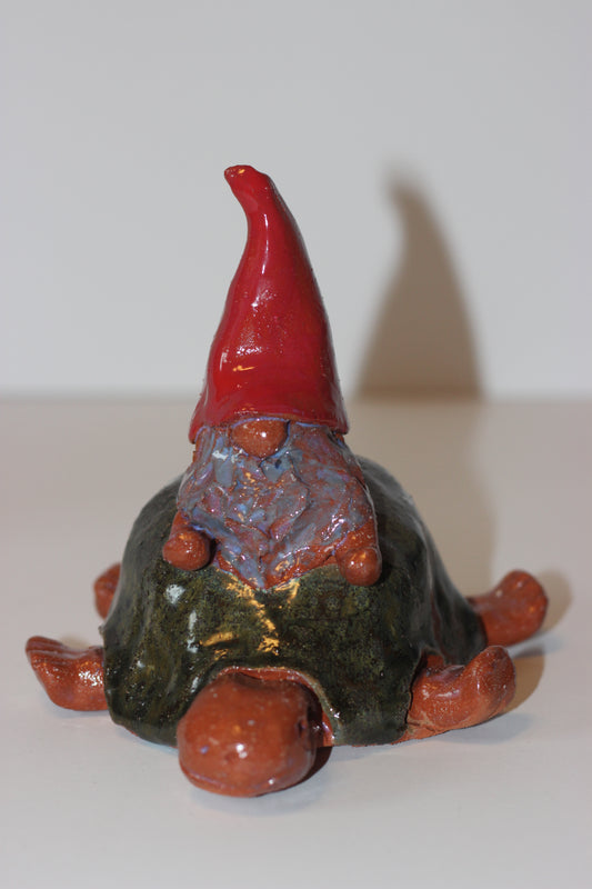 Garden Gnome on a Turtle